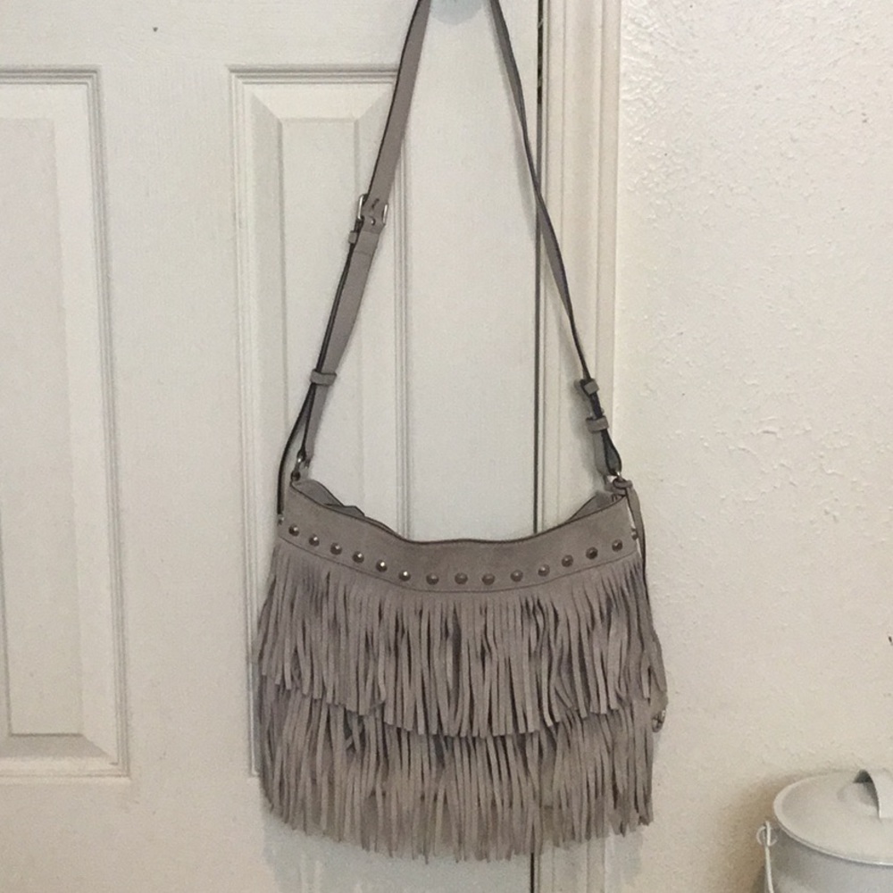 EUC Michael Kors Fringe Messenger Fringe Bag